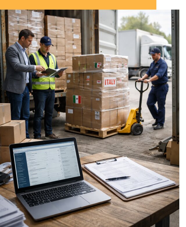 Доставка грузов из Италии: морские и авиаперевозки от 19546