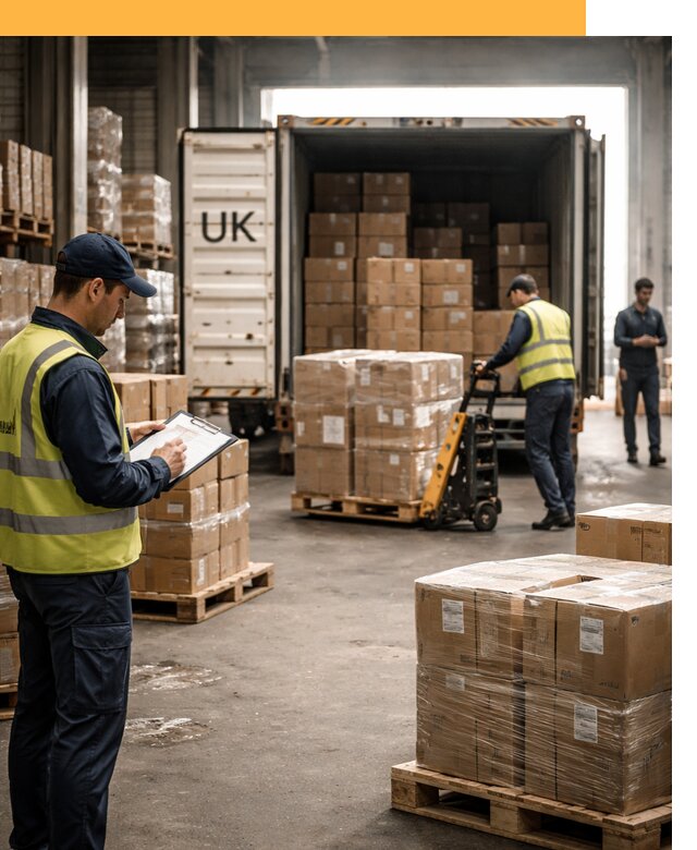 Доставка грузов из Великобритании с таможенным оформлением от 13574