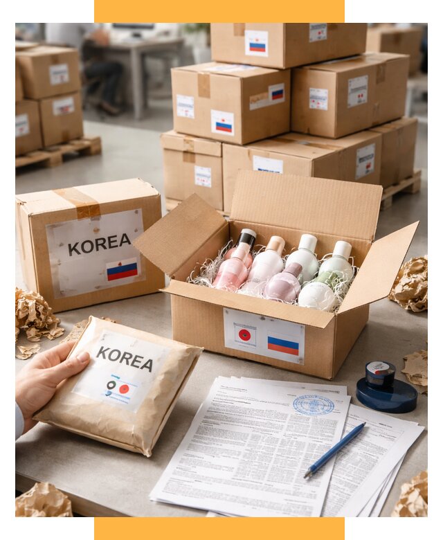 Доставка косметики из Кореи от 9230 р. под ключ | СетСервис-Блв