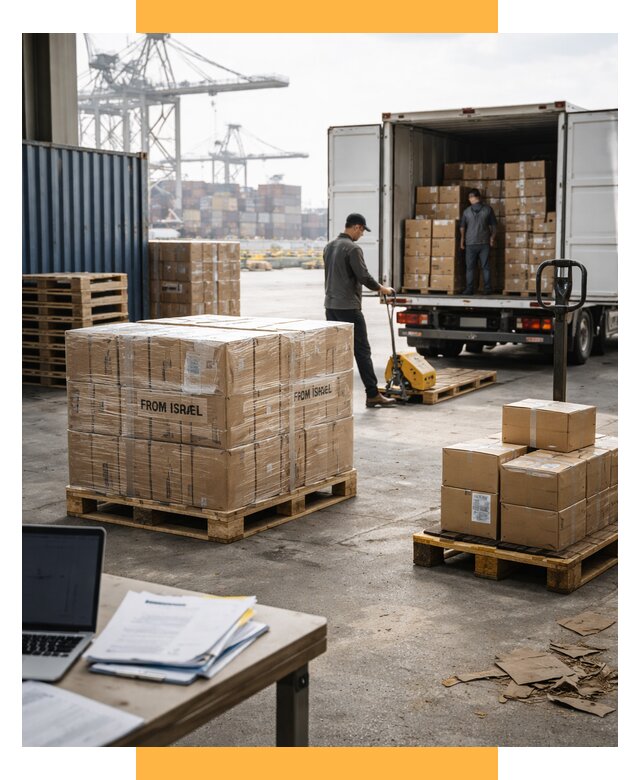 Доставка грузов из Израиля от 16289 р., логистика от СетСервис-Блв