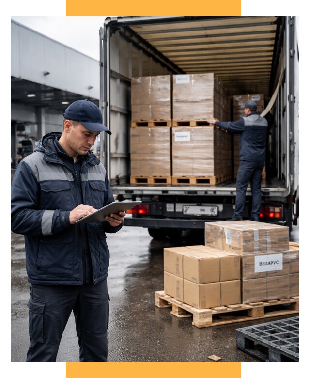 Доставка грузов из Беларуси от 16289 р. логистика СетСервис-Блв