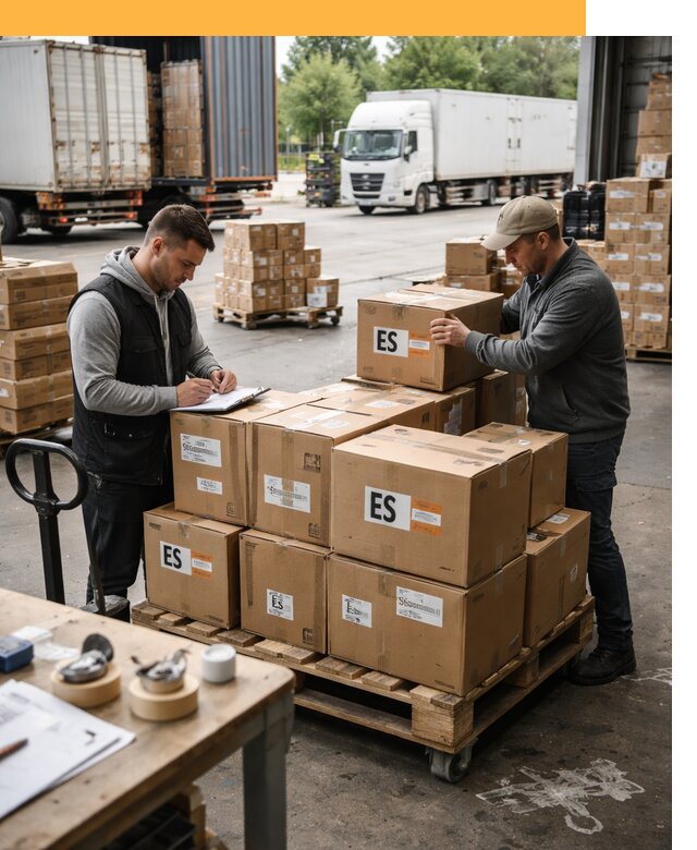 Доставка грузов в Испанию автотранспортом от 38007 руб