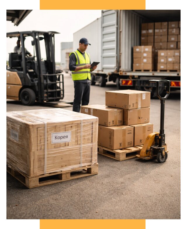 Доставка грузов в Корею из России от 38007 р. | СетСервис-Блв