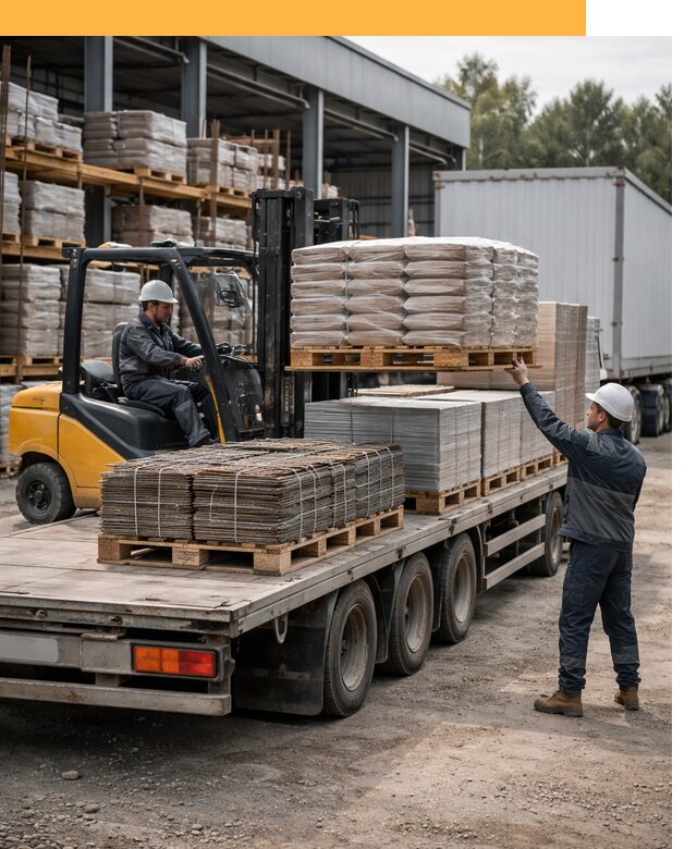 Перевозка строительных материалов по миру от 5972 руб